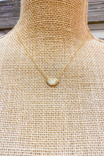Gold Dainty Half Circle Necklace
