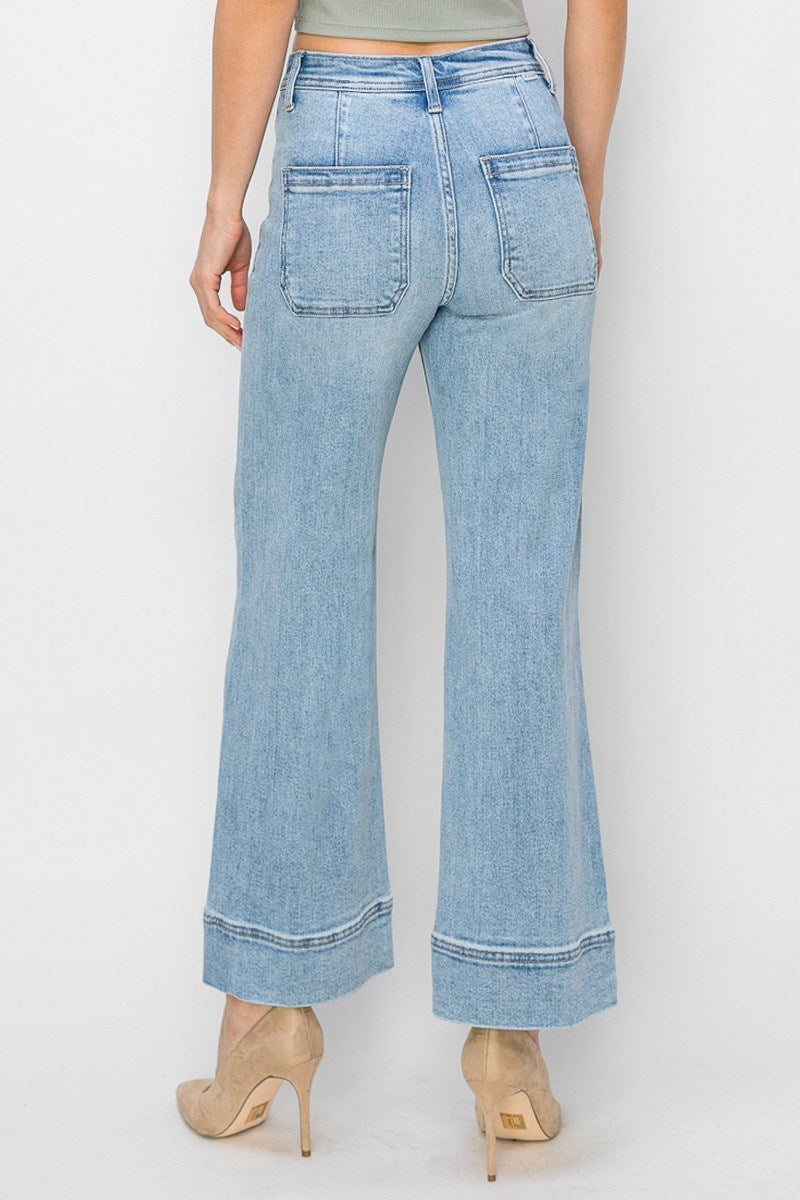 Jackie Wide Leg Wide Hem Denim