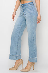 Jackie Wide Leg Wide Hem Denim