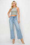 Jackie Wide Leg Wide Hem Denim